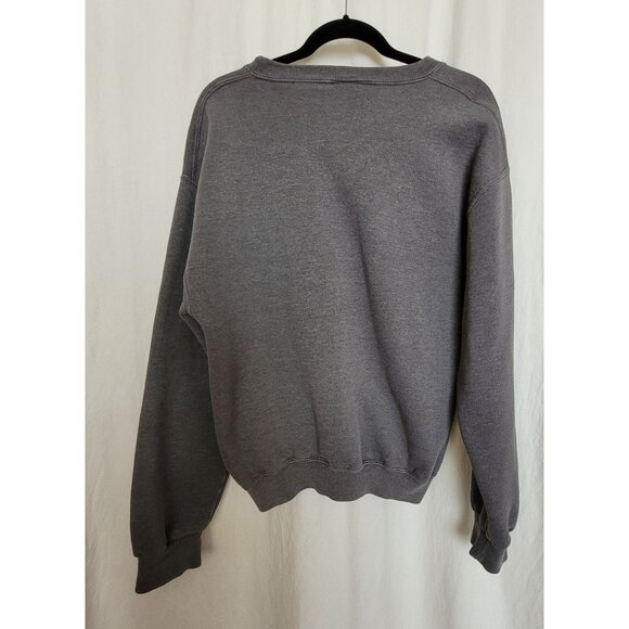 Y2K Russell Athletic Mens Dark Gray Crewneck Sweatshirt Size M? READ Grunge - Picture 4 of 7